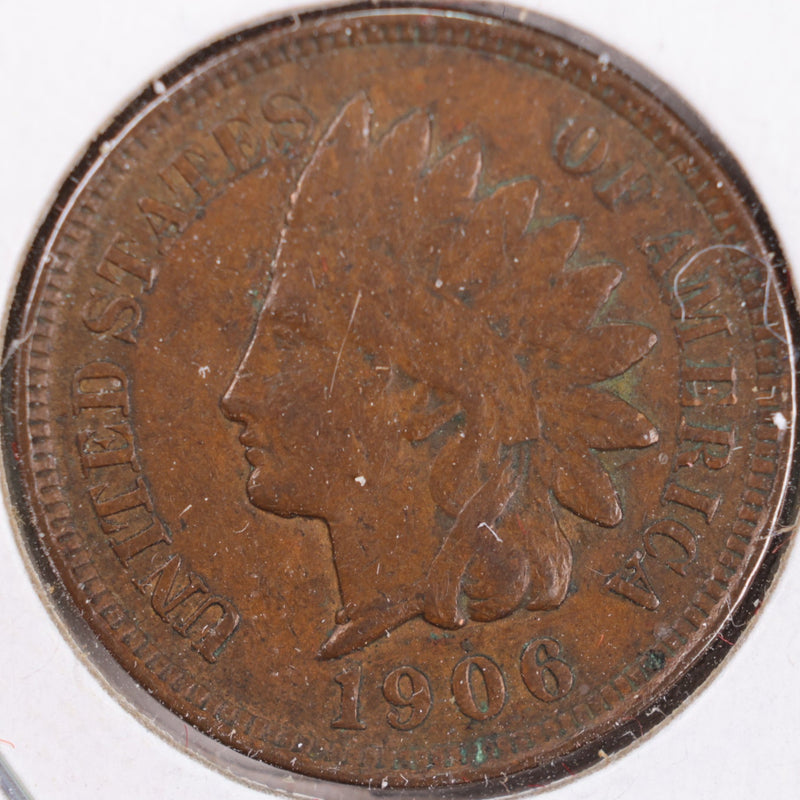 1906 Indian Head Cent, Extra Fine Circulated Coin, Store