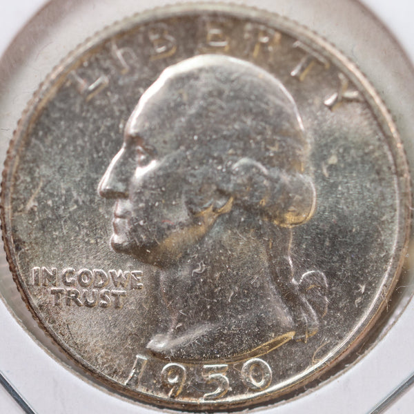 1950 Washington Quarter, Mint State Uncirculated Coin, Store #QR1014
