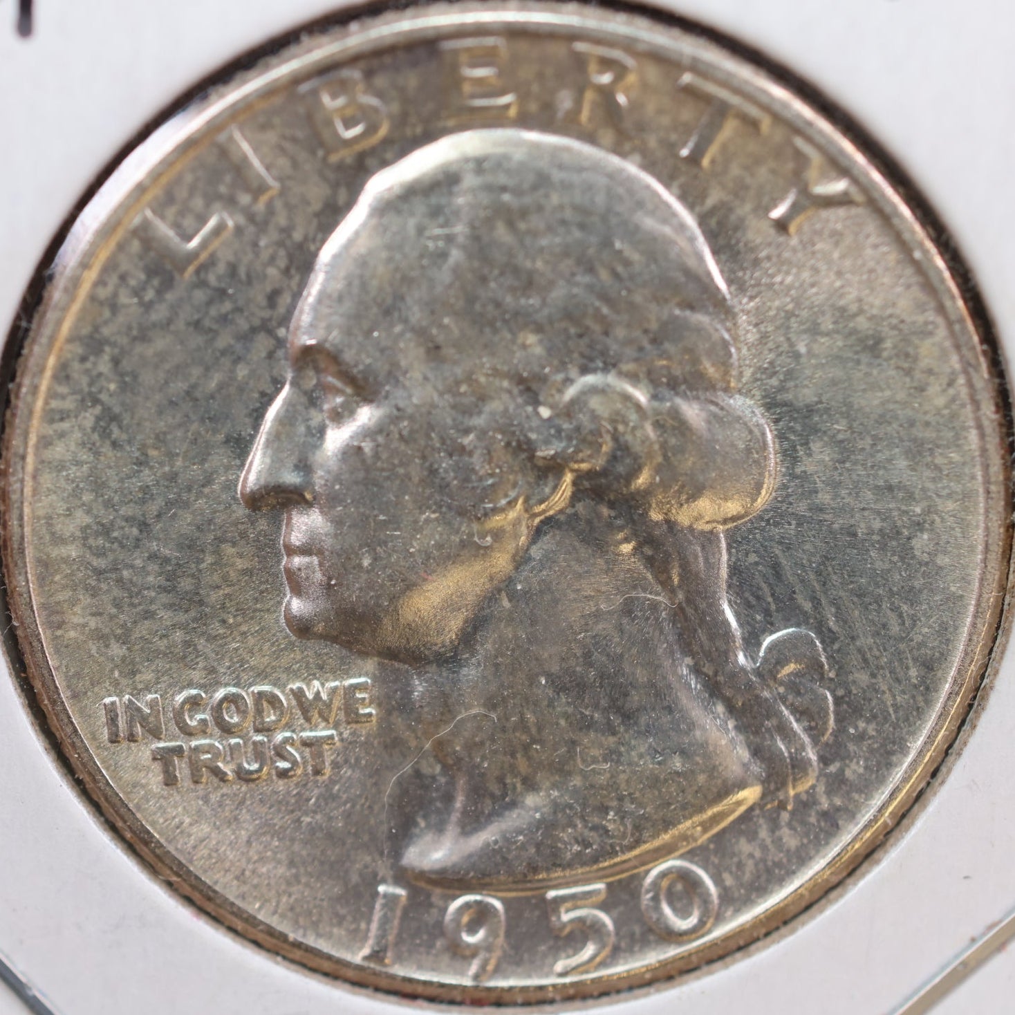 1950 Washington Quarter, Mint State Uncirculated Coin, Store #QR1015