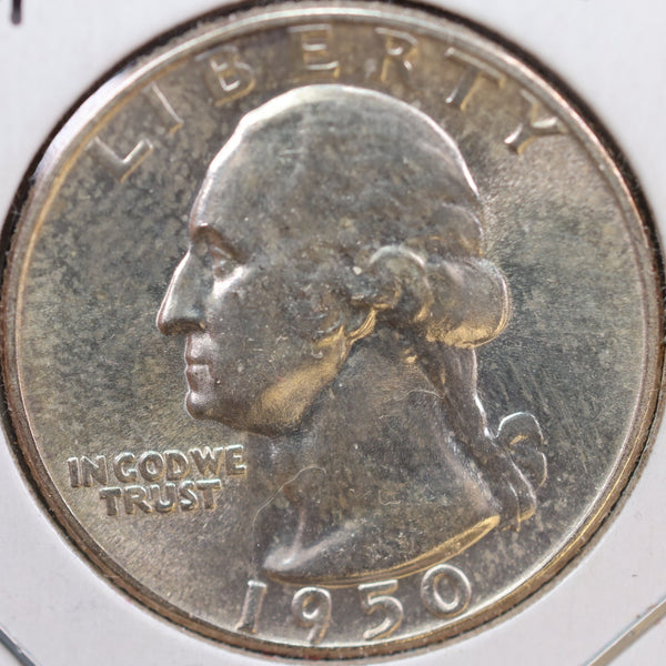 1950 Washington Quarter, Mint State Uncirculated Coin, Store #QR1015