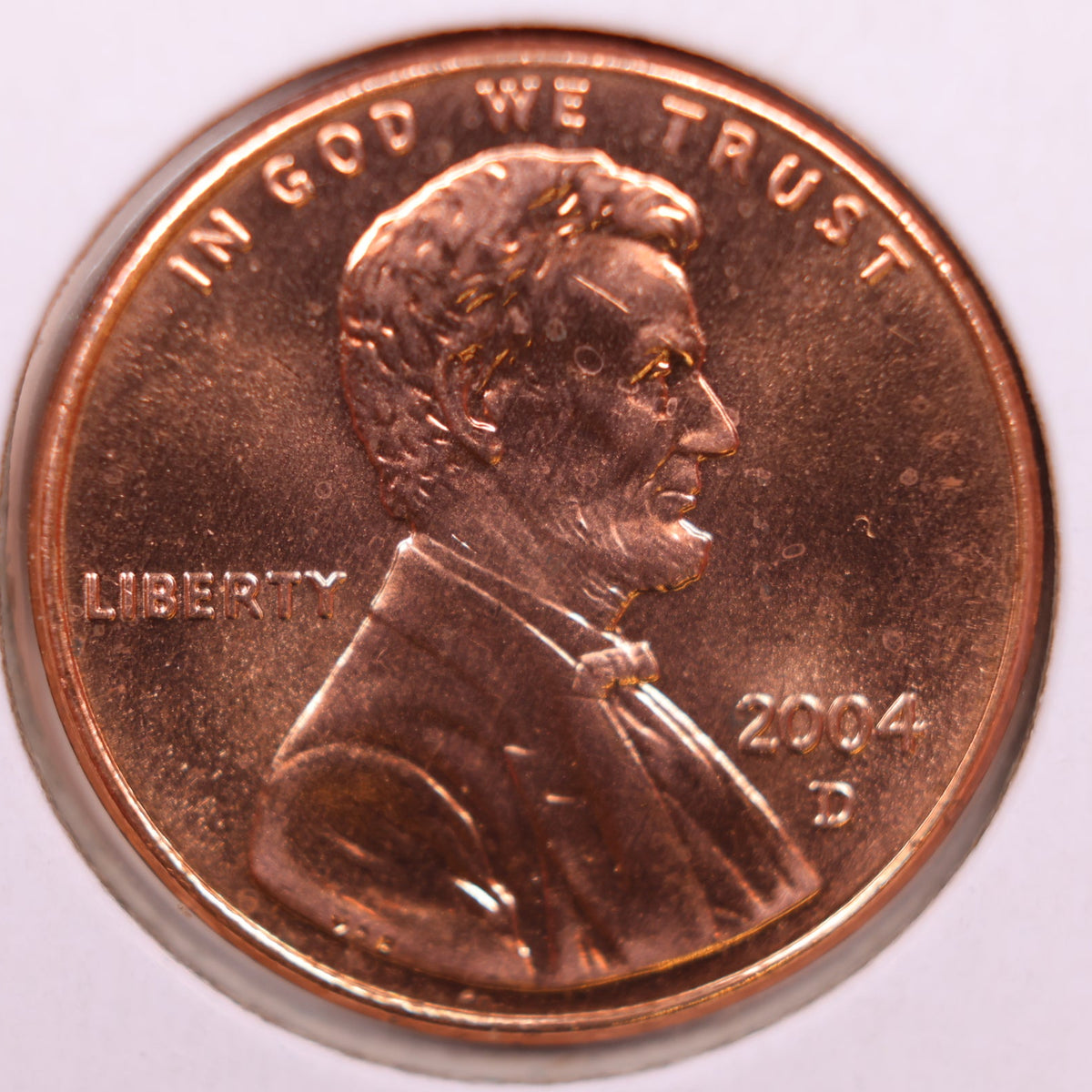 2004-D Lincoln Memorial Cent, Uncirculated Coin, Store #CT1792
