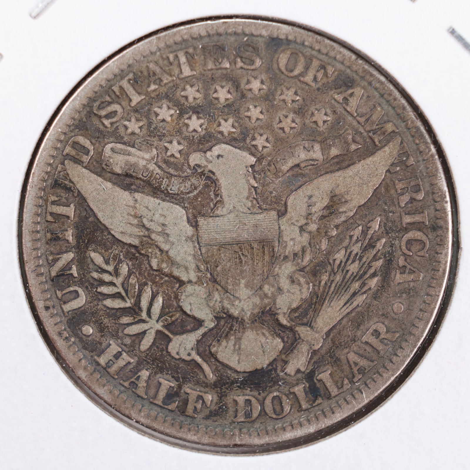 1898 Barber Silver Half Dollar, Very Good+ Circulated Coin, Store #HR005