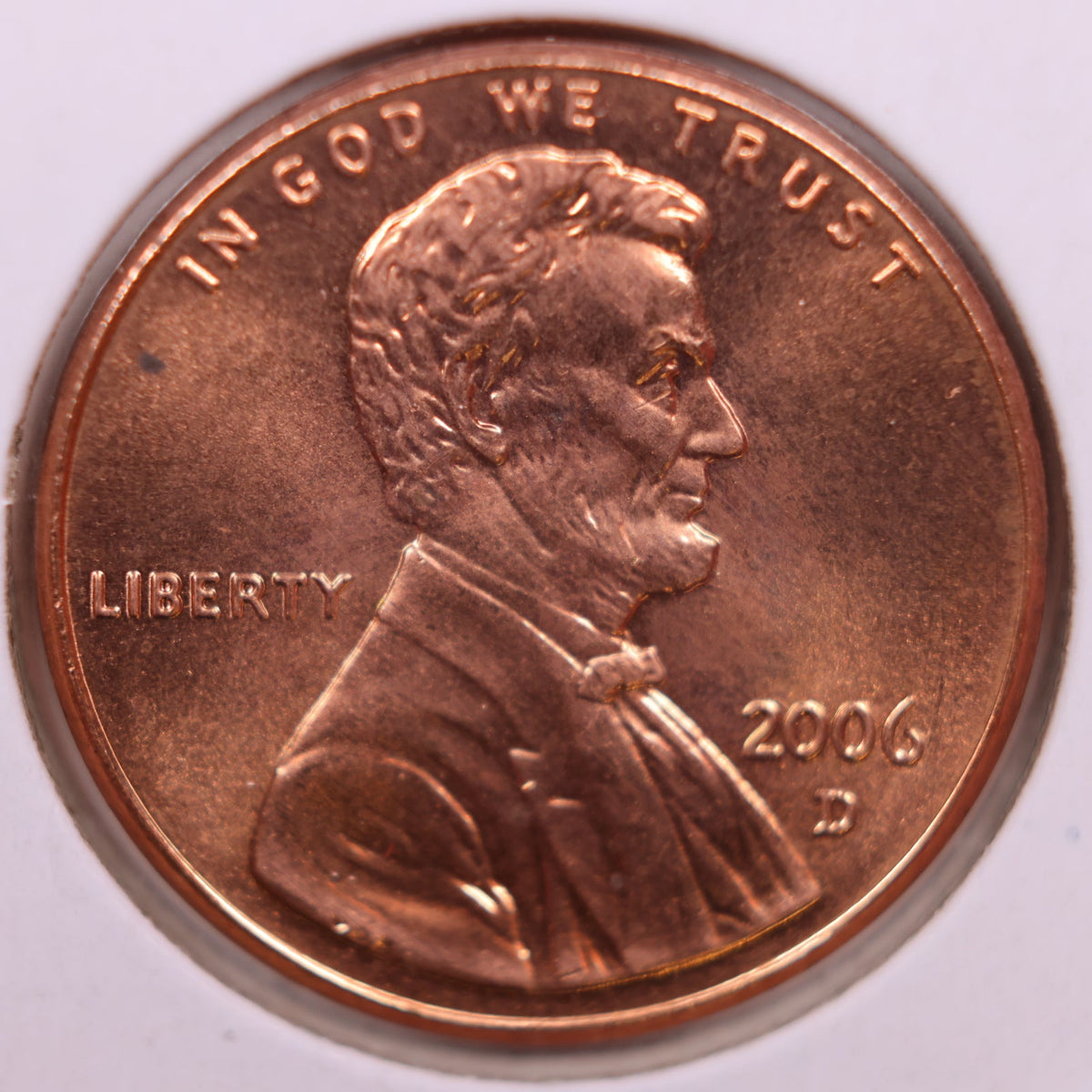 2006-D Lincoln Memorial Cent, Uncirculated Coin, Store #CT1798