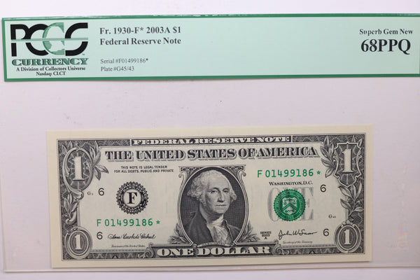 1957 $1, Silver Certificate, *Star Note*, PCGS CU-67 PPQ, Store SALE#GSSC030.