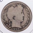 1898-O Barber Silver Half Dollar, Good Circulated Coin, Store