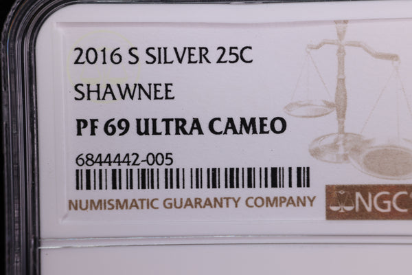 2016-S National Park Silver Proof Quarter, NGC Certified, Store Sale #230826053