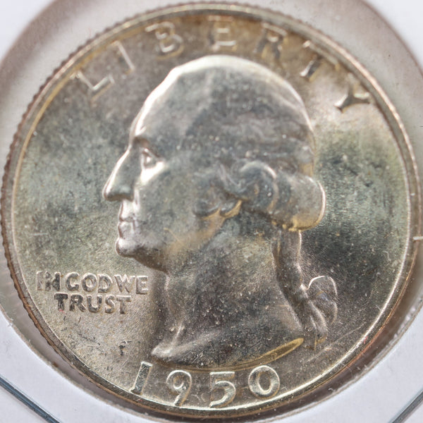 1950-S Washington Quarter, Mint State Uncirculated Coin, Store #QR1023
