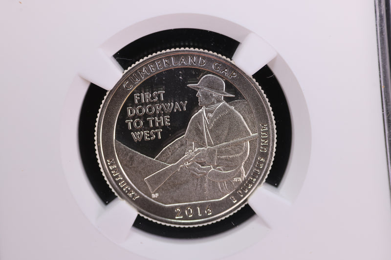 2016-S National Park Silver Proof Quarter, NGC Certified, Store Sale