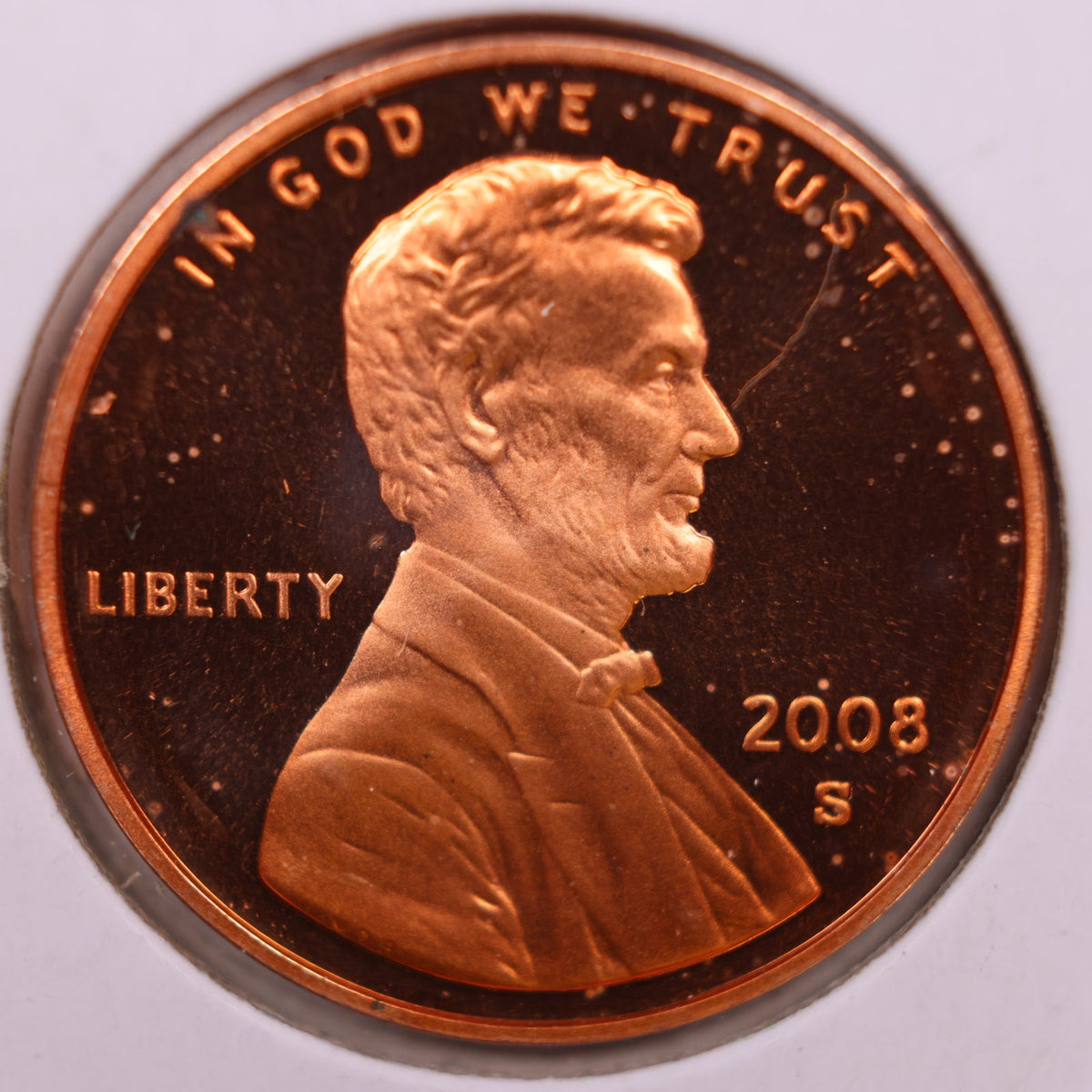 2008-S Lincoln Memorial Cent, Proof Uncirculated Coin, Store #CT1805