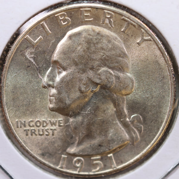 1951-S Washington Quarter, Mint State Uncirculated Coin, Store #QR1025