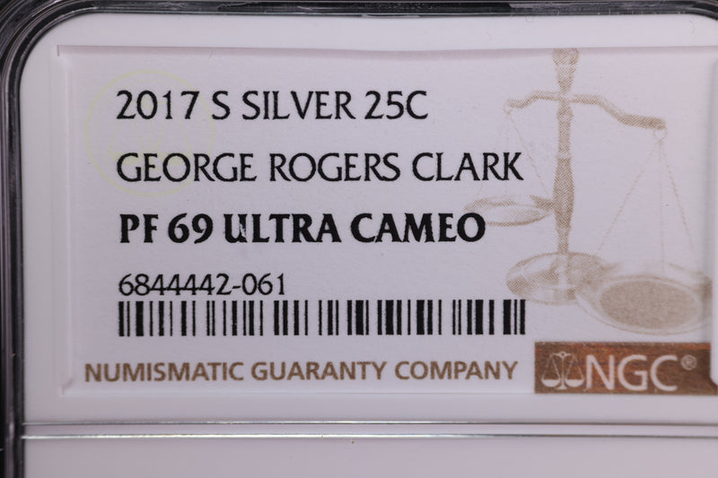 2017-S National Park Silver Proof Quarter, NGC Certified, Store Sale