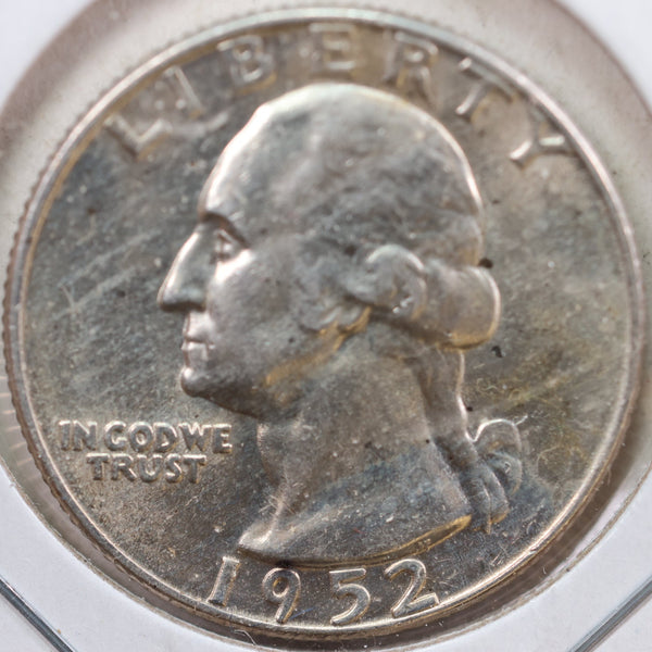 1952-D Washington Quarter, Mint State Uncirculated Coin, Store #QR1028