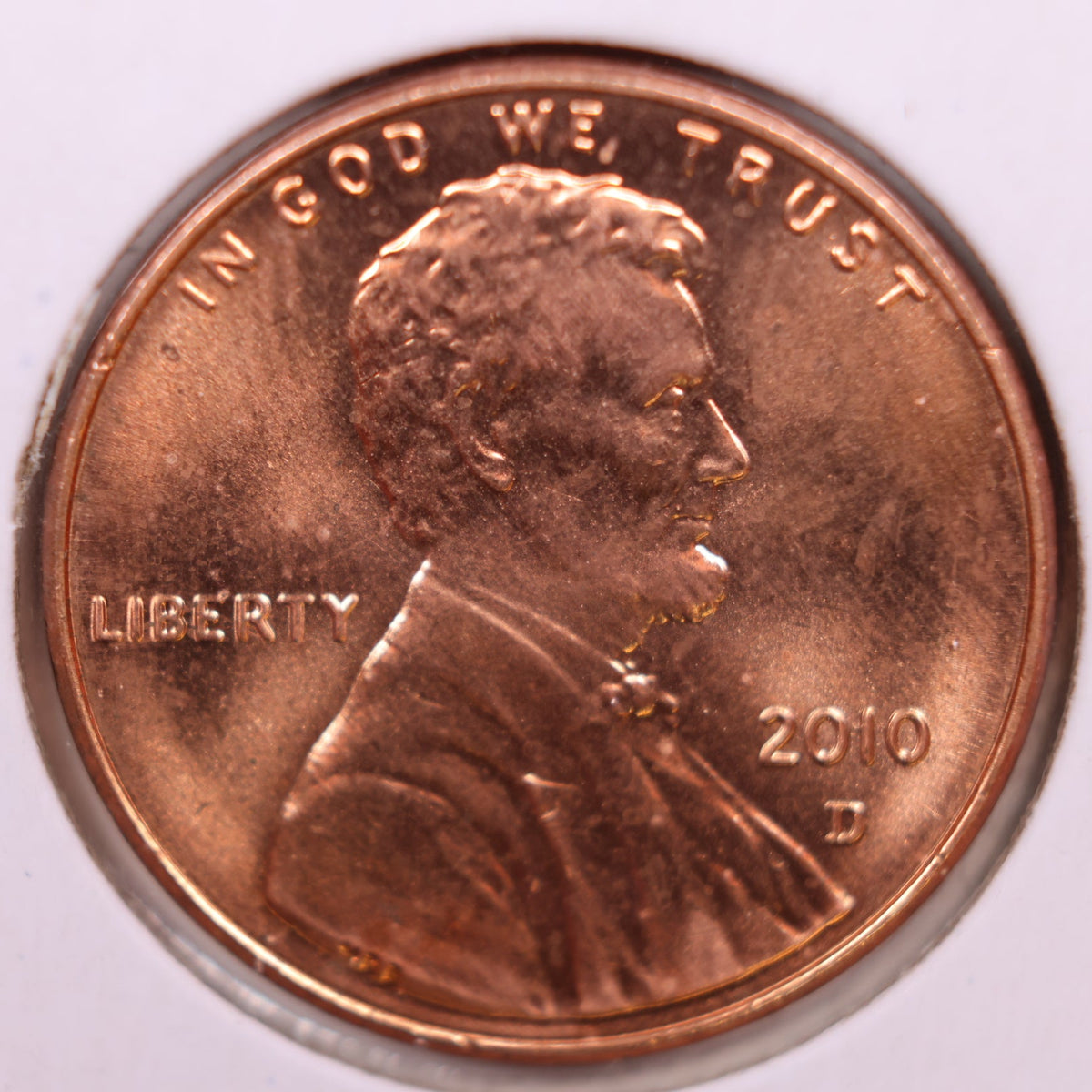 2010-D Lincoln Shield Cent, Uncirculated Coin, Store #CT1809