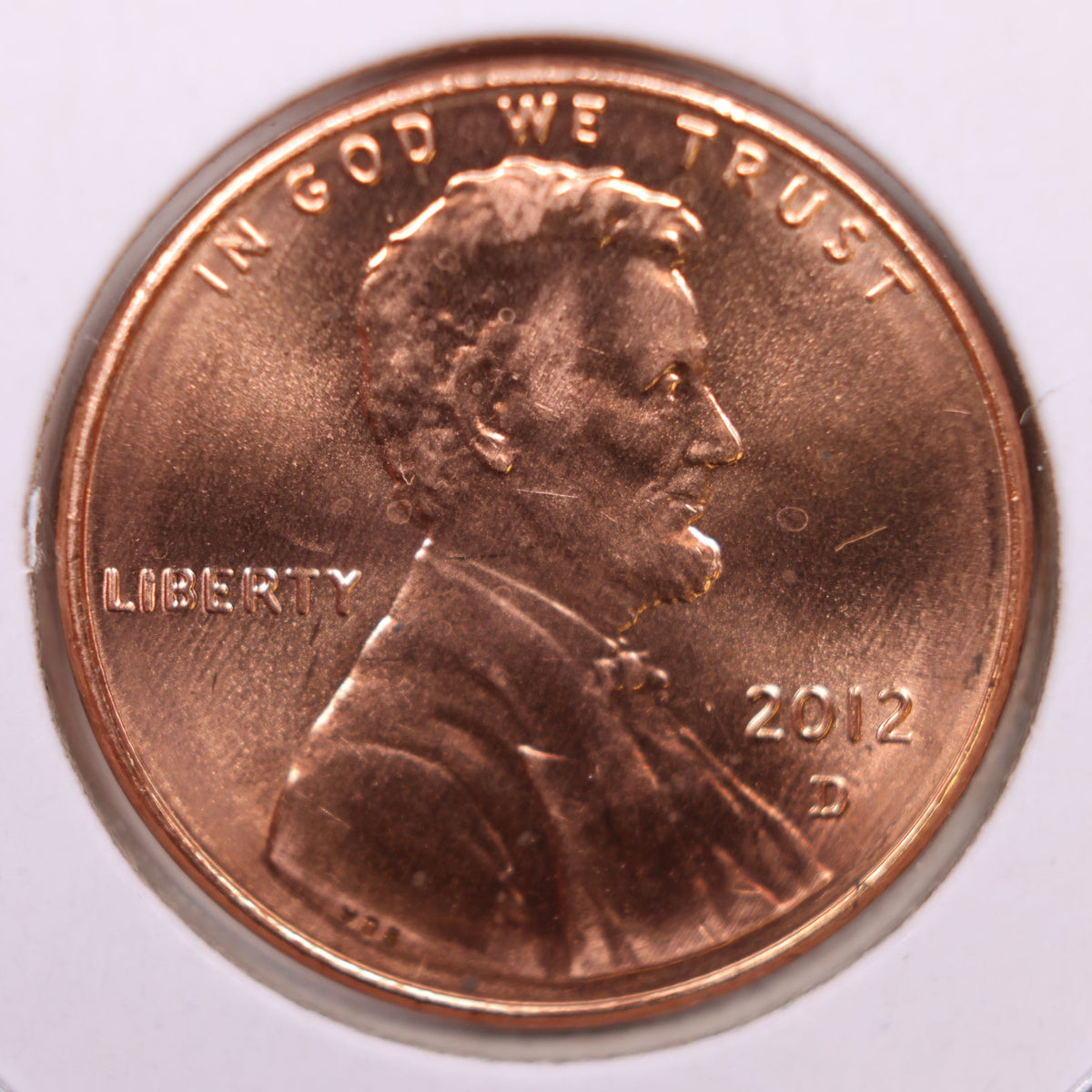 2012-D Lincoln Shield Cent, Uncirculated Coin, Store #CT1814