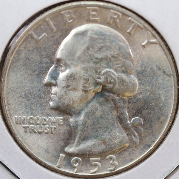 1953-D Washington Quarter, Mint State Uncirculated Coin, Store #QR1033