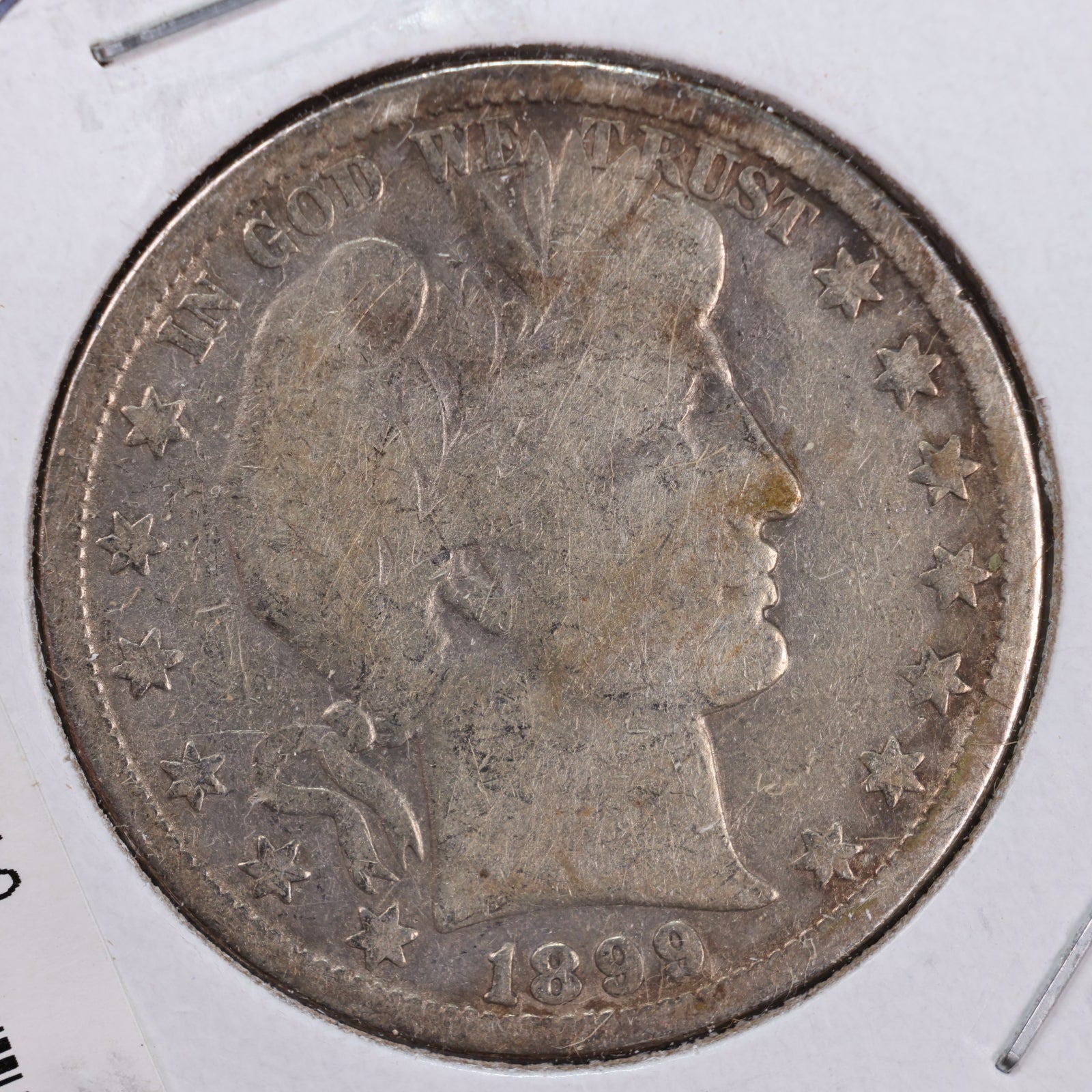 1899-O Barber Silver Half Dollar, Very Good Circulated Coin, Store #HR024