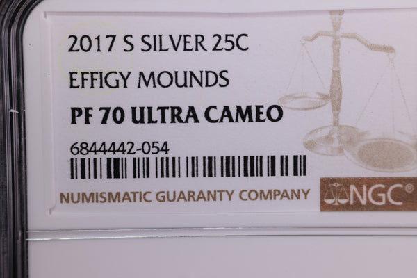 2017-S National Park Silver Proof Quarter, NGC Certified, Store Sale #230826064