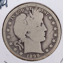 1899-O Barber Silver Half Dollar., Good., Circulated Coin., Store
