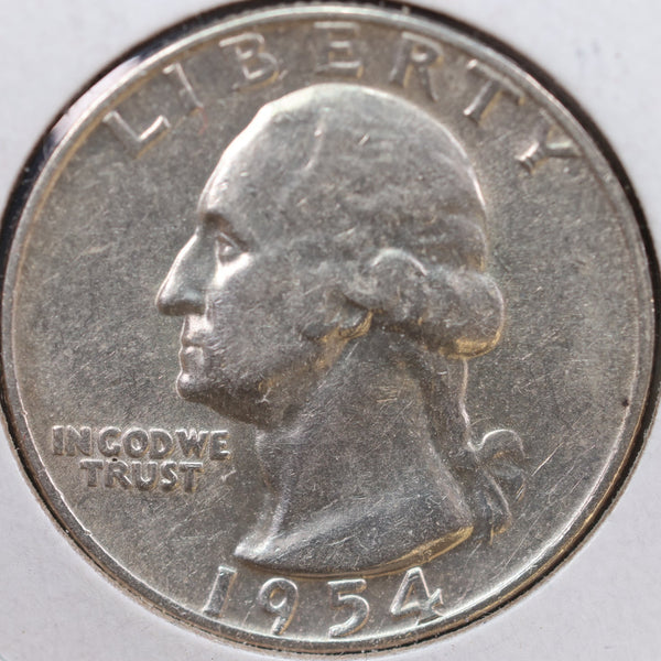 1954 Washington Quarter, About Uncirculated Coin, Store #QR1036