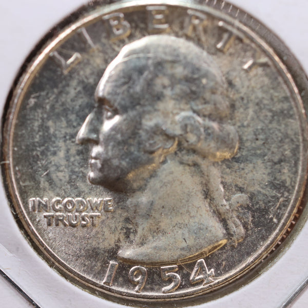 1954 Washington Quarter, Mint State Uncirculated Coin, Store #QR1039
