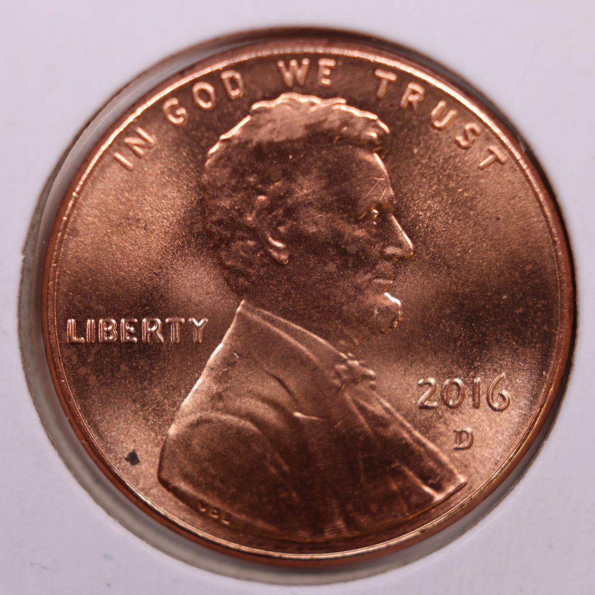 2016-D Lincoln Shield Cent, Uncirculated Coin, Store #CT1822