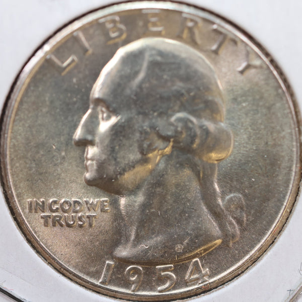 1954-S Washington Quarter, Mint State Uncirculated Coin, Store #QR1041