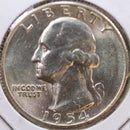 1954-S Washington Quarter, Mint State Uncirculated Coin, Store