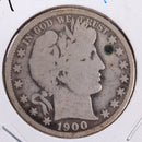 1900-O Barber Silver Half Dollar., Good., Circulated Coin., Store