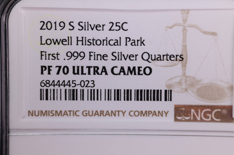 2019-S National Park Silver Proof Quarter, NGC Certified, Store Sale