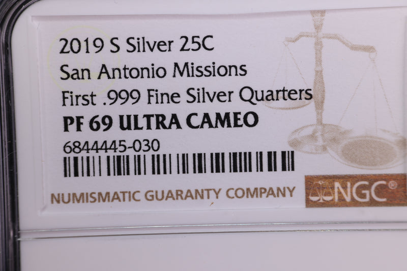 2019-S National Park Silver Proof Quarter, NGC Certified, Store Sale