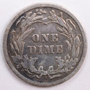 1914 Barber Silver Dime, Very Good+ Circulated Coin, Store