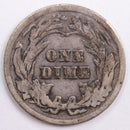 1913 Barber Silver Dime, Very Good Circulated Coin, Store