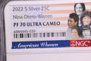 2022-S Proof Silver American Women Quarter. NGC Certified. Store
