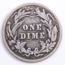 1904 Barber Silver Dime, Fine Circulated Coin, Store