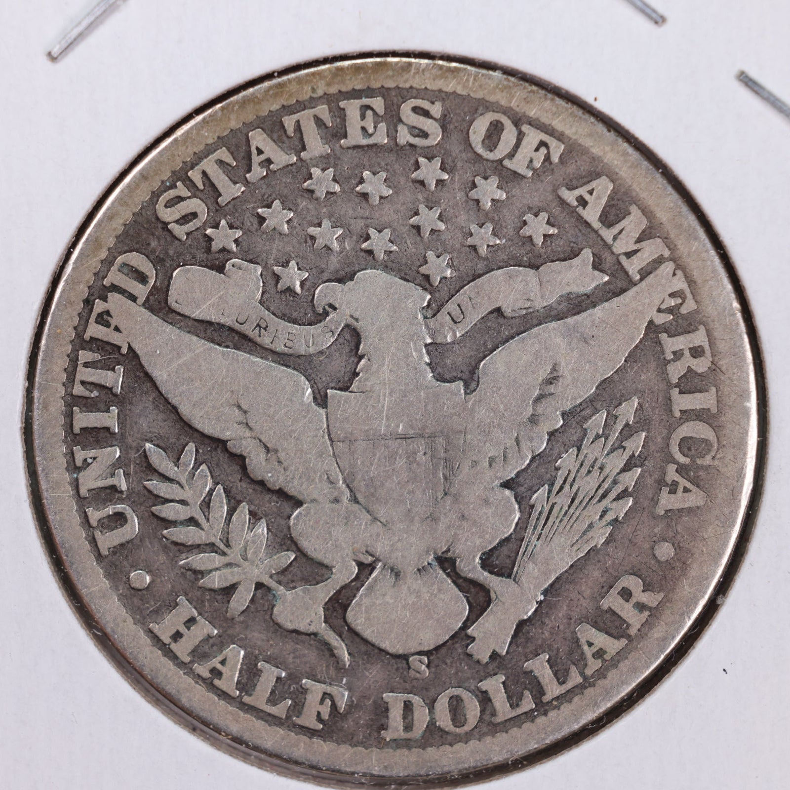 1901-S Barber Silver Half Dollar, Very Good Circulated Coin, Store #HR051