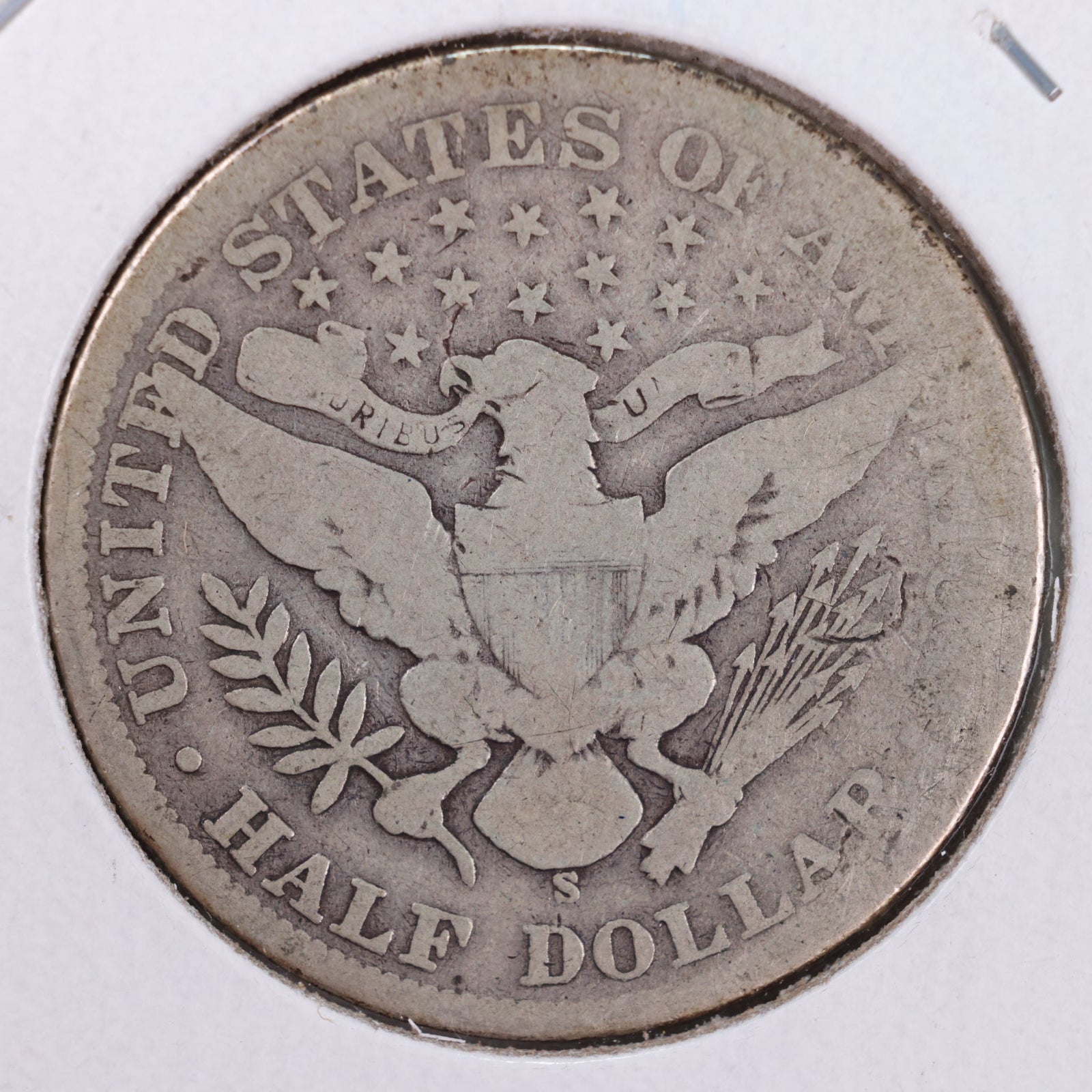 1901-S Barber Silver Half Dollar, Good Circulated Coin, Store #HR055