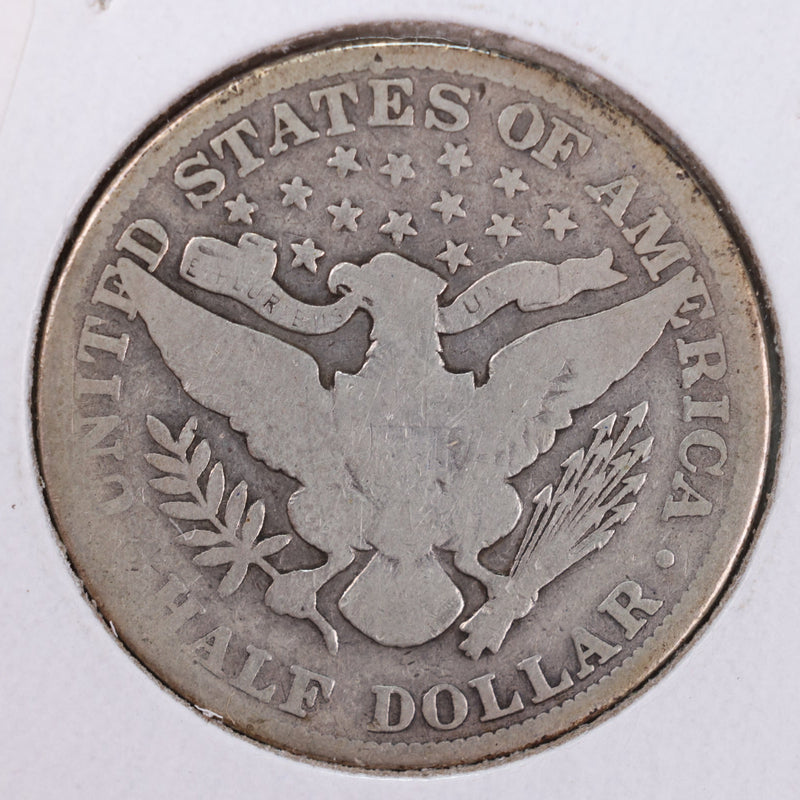 1902 Barber Silver Half Dollar., Good., Circulated Coin., Store