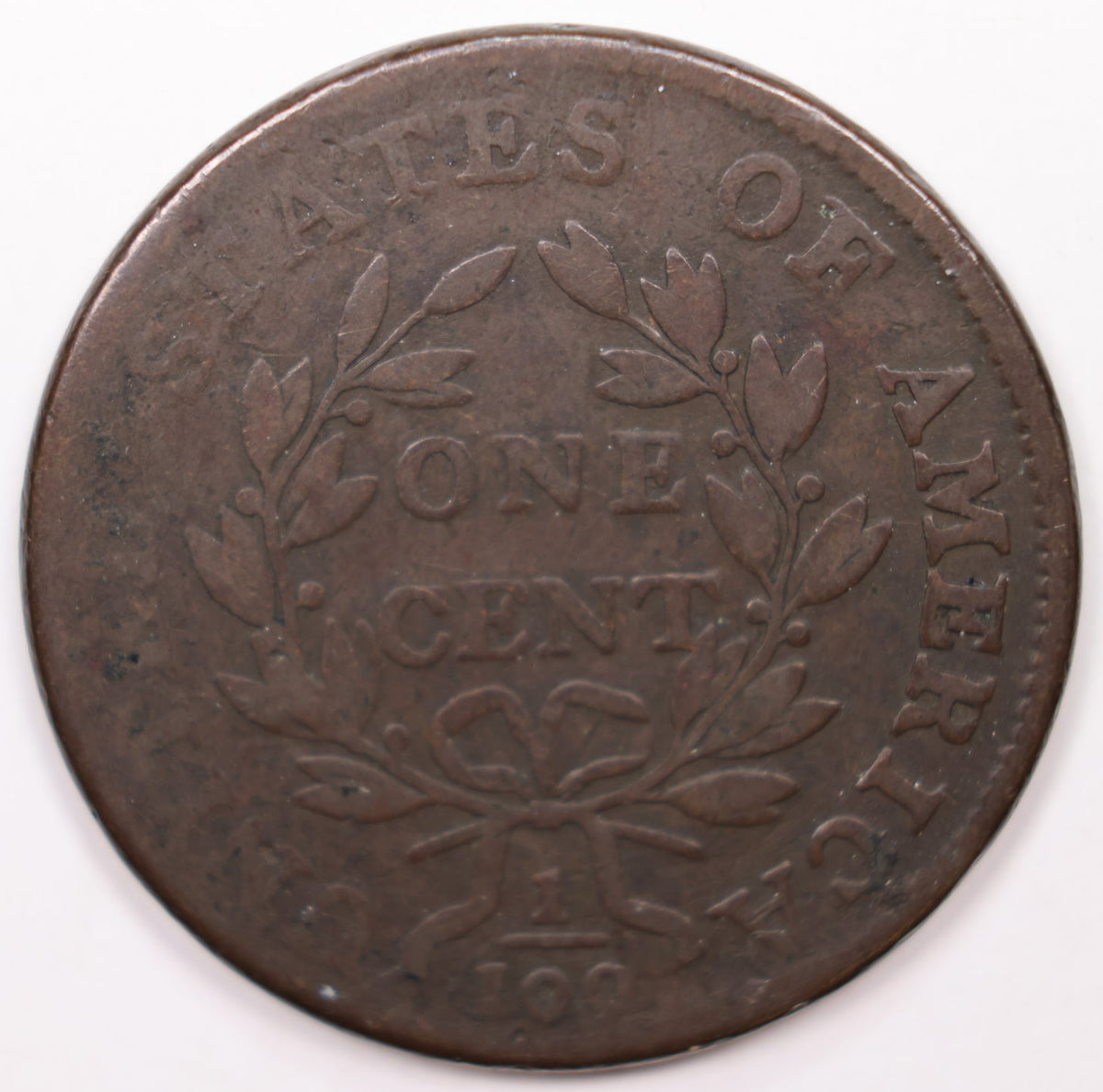 1800/79 Draped Bust Cent, Over Date, Very Good Circulated Coin. Store #CT019.
