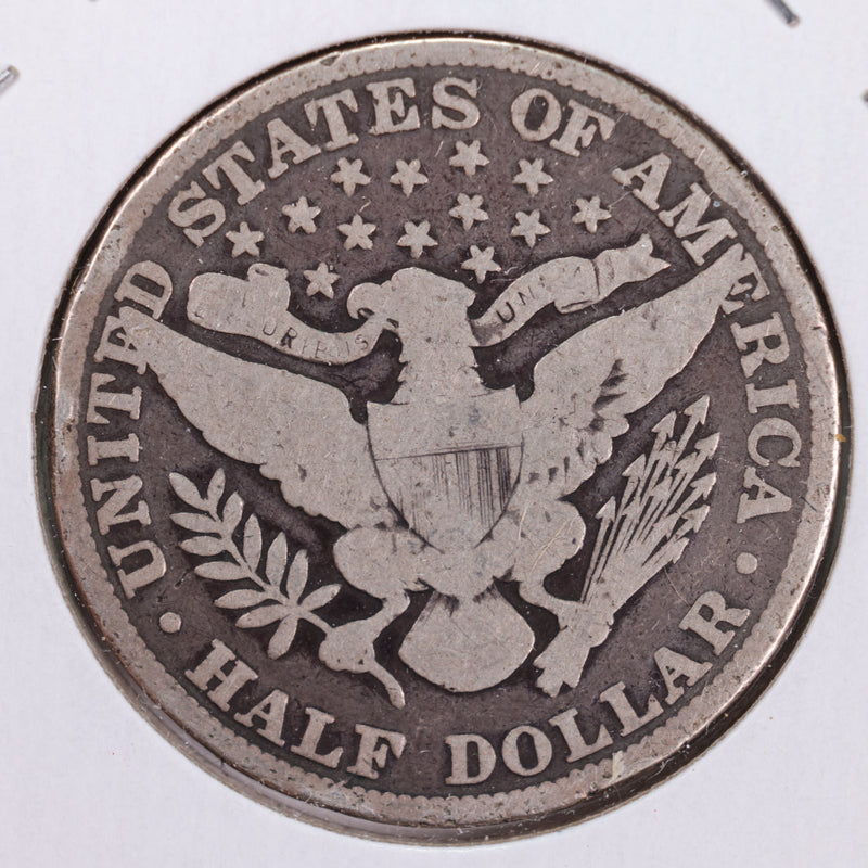 1902 Barber Silver Half Dollar., Very Good., Circulated Coin., Store