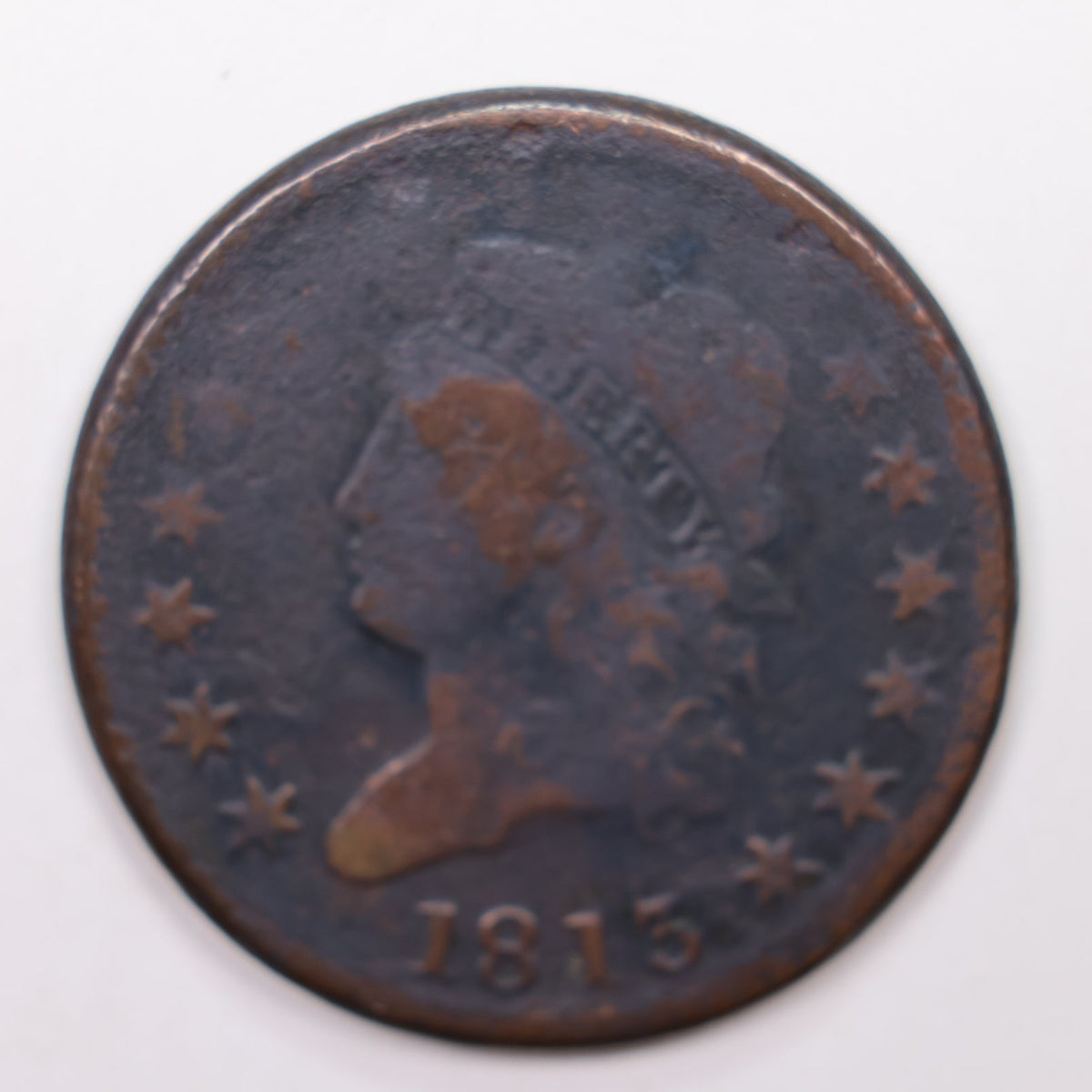 1813 Classic Head Large Cent, Very Good Detailed Circulated Coin, Store #CT021.