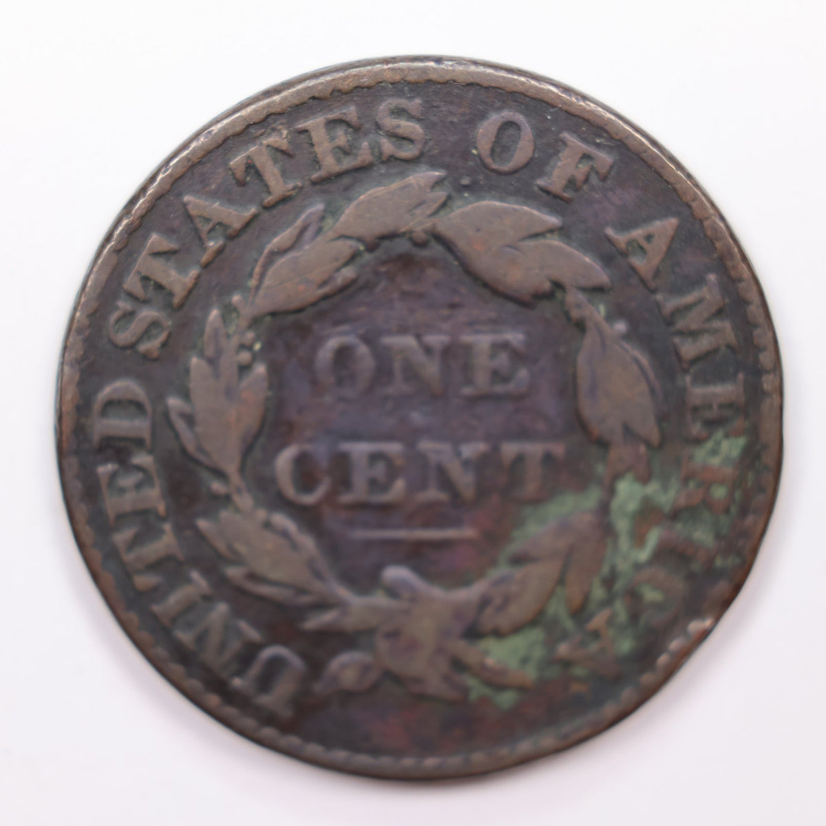 1827 Coronet Head Large Cent, Very Good Circulated Coin, Store #CT024.