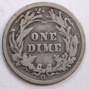 1898-O Barber Silver Dime, Very Good Circulated Coin, Store