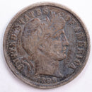 1899 Barber Silver Dime, Fine Circulated Coin, Store