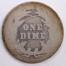 1900 Barber Silver Dime, Abt Good Circulated Coin, Store