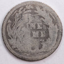 1900 Barber Silver Dime, Abt Good Circulated Coin, Store
