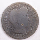 1900 Barber Silver Dime, Abt Good Circulated Coin, Store