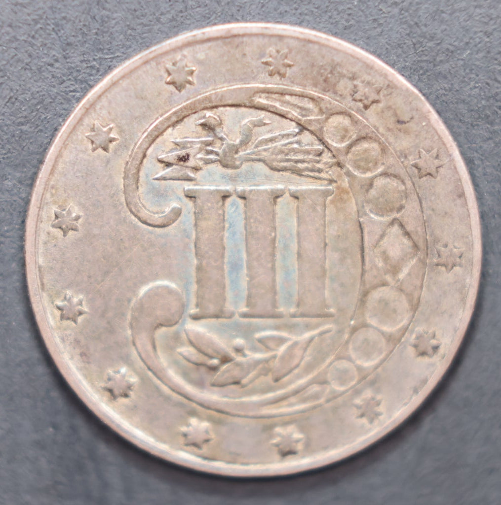 1861 3 Cent Silver., Very Fine Circulated Coin. Store #3CS005.