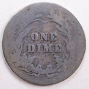 1900 Barber Silver Dime, Abt Good Circulated Coin, Store