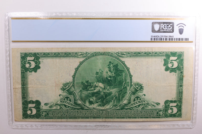 1902 $5, National Currency, Pittsburgh, PA, Ch #252, PCGS VF-25. Store #NBN014.