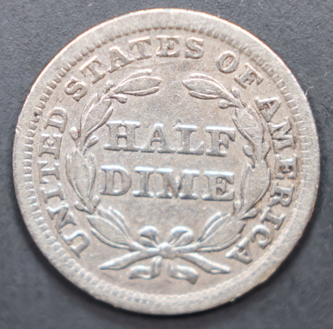 1842 Seated Liberty Half Dime, Very Fine Circulated Coin, Store #HE078.